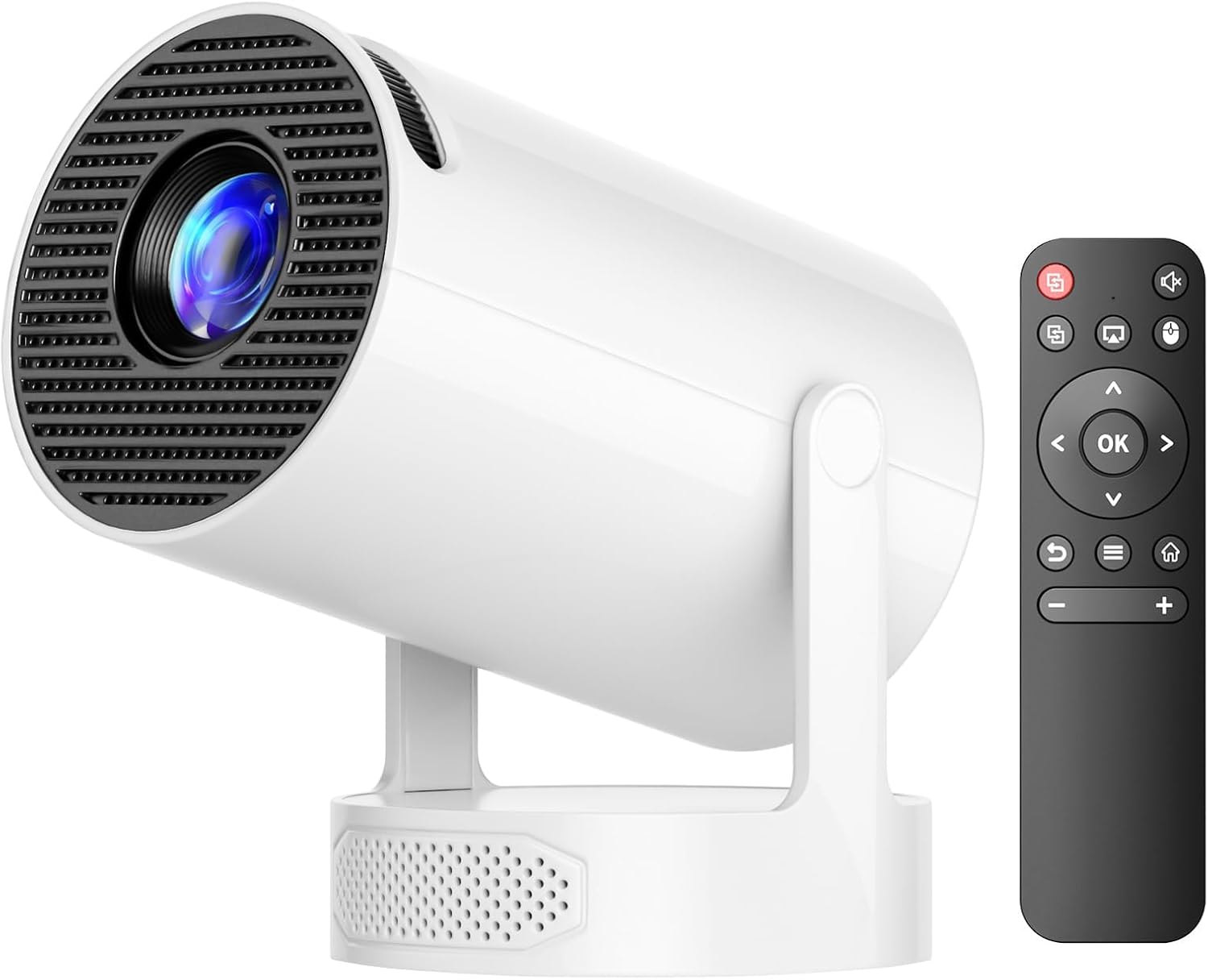 Mini Projector with Speaker, Portable Projectors Support 4K, Auto Keystone WiFi 6 Bluetooth 5.0 220° Rotation Smart Projector, Short Throw Projectors for Bedroom Home Cinema Outdoor - Image 2