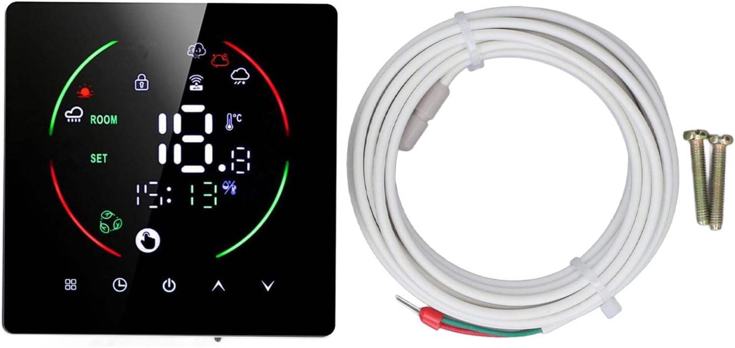 Smart Thermostat, APP Remote Control, Multipurpose AC90-240V Low Energy Consumption Thermostat for Office - Image 6