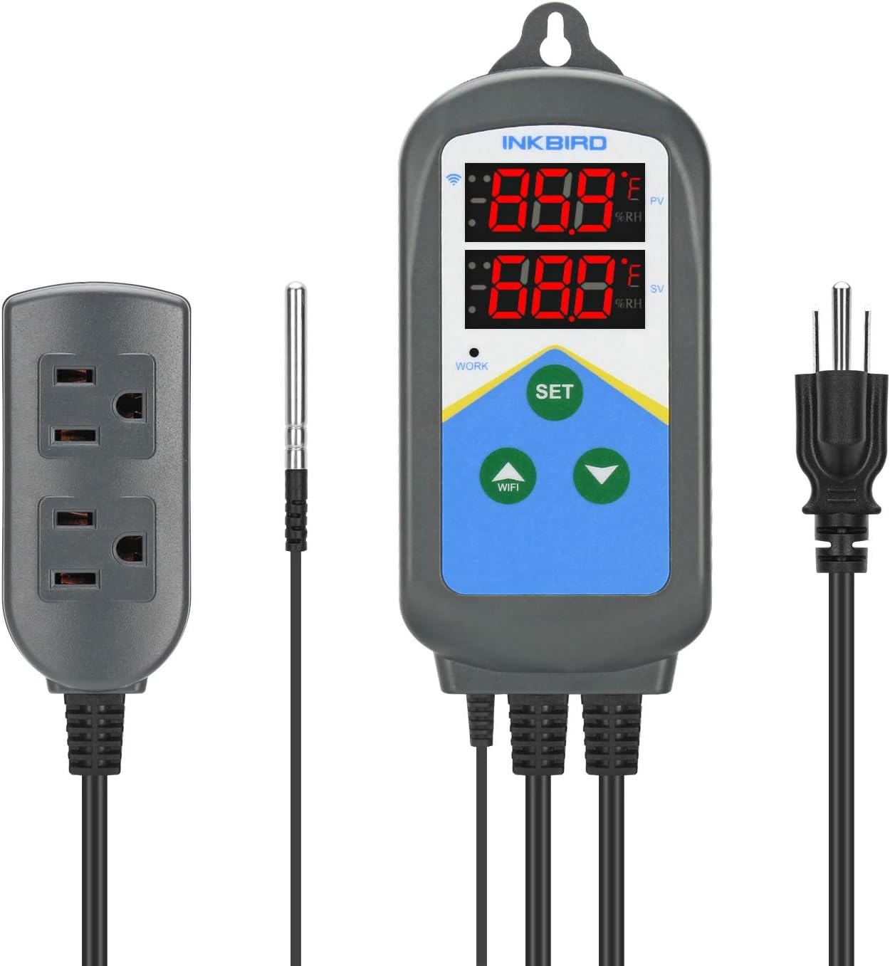 Inkbird ITC-306T-WIFI Heating Temperature Controller, 24 Hours Digital Cycle Timer Thermostat for Greenhouse, Germination, Reptiles, Incubation, Heating Only, Android&iOS - Image 2