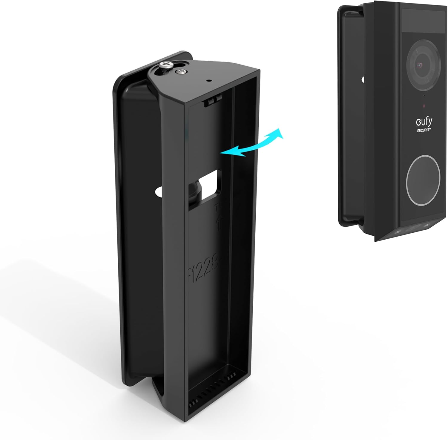 Adjustable 0-35 Degree Doorbell Angle Mount for eufy Security Video Doorbell E340 (Black) - Image 10
