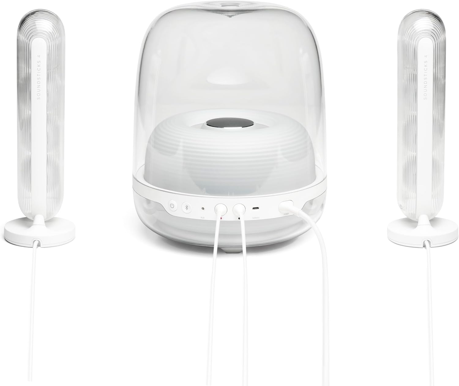Harman Kardon SoundSticks 4 Bluetooth Speaker System, White (HKSOUNDSTICK4WHTAM) - Image 7