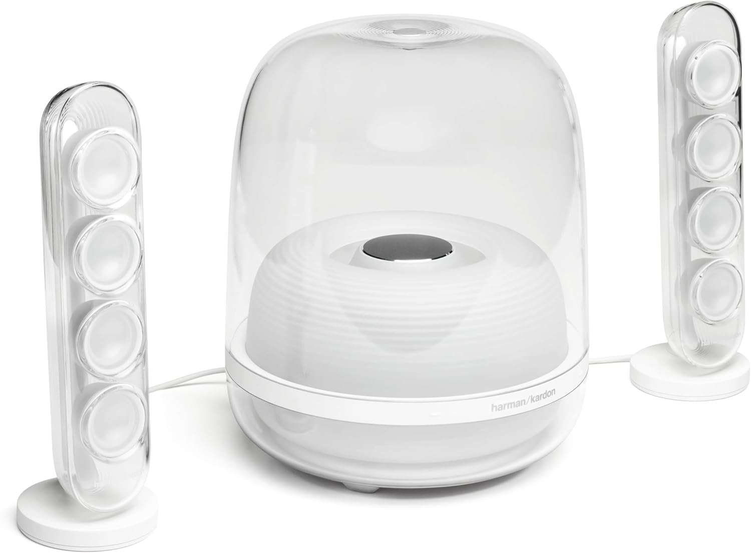 Harman Kardon SoundSticks 4 Bluetooth Speaker System, White (HKSOUNDSTICK4WHTAM) - Image 2