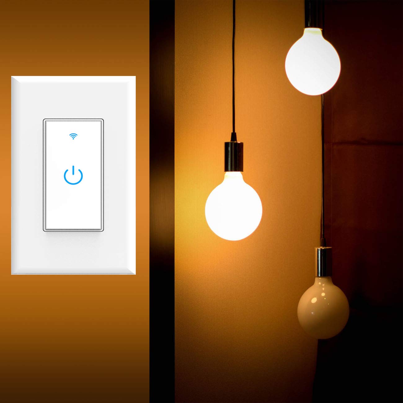 WiFi Smart Switch, WiFi Light Switch 2 Packs, Compatible with Alexa and Google Home, App Remote Control with Timing Funtion, No Hub Required (Neutral Wire Required) - Image 6