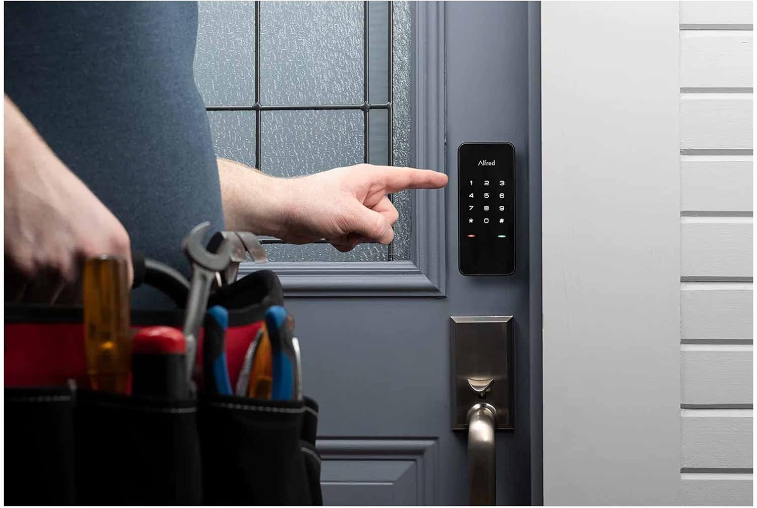 Alfred Touchscreen Keypad Pin + Bluetooth + Z-Wave (DB1-C-BL) Smart Door Lock - Image 5
