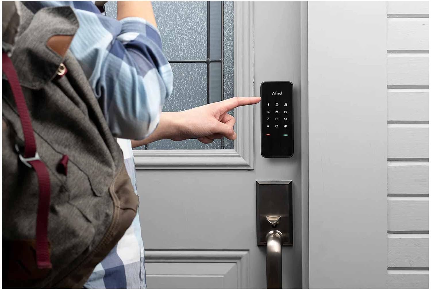 Alfred Touchscreen Keypad Pin + Bluetooth + Z-Wave (DB1-C-BL) Smart Door Lock - Image 6