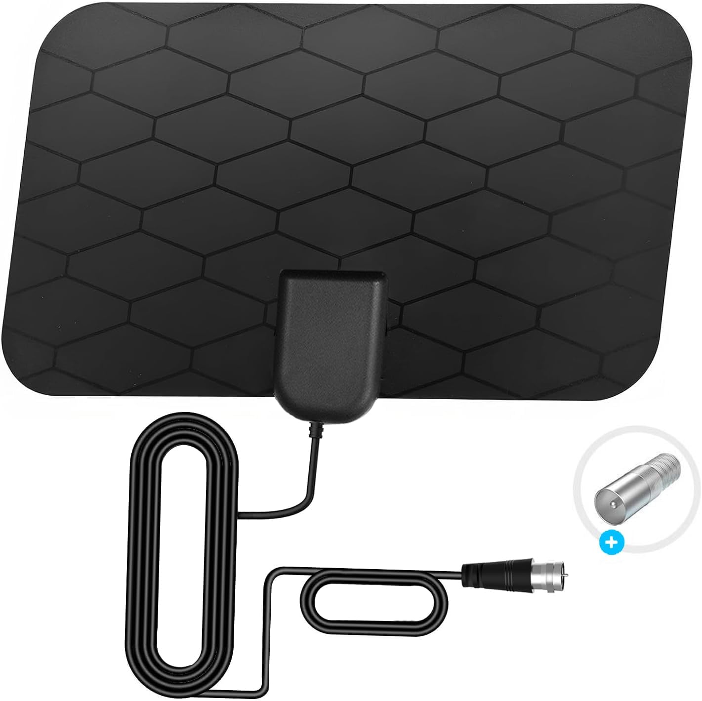 Digital TV Antenna for Smart TV,360°Reception,Support 4K 1080p Smart Television,Detachable Signal Amplifier-Signal Booster-HDTV Antenna 10ft Coaxial HDTV Cable, Portable Antenna Indoor - Image 2
