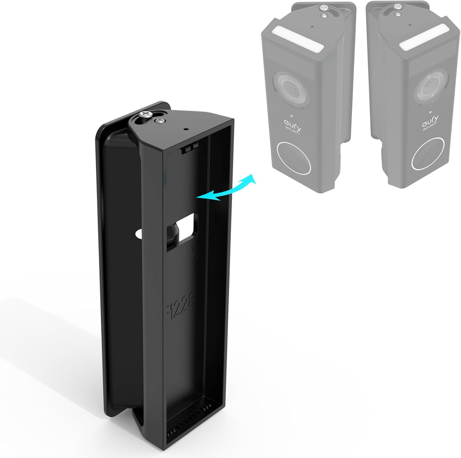 Adjustable 0-35 Degree Doorbell Angle Mount for eufy Security Video Doorbell E340 (Black) - Image 7