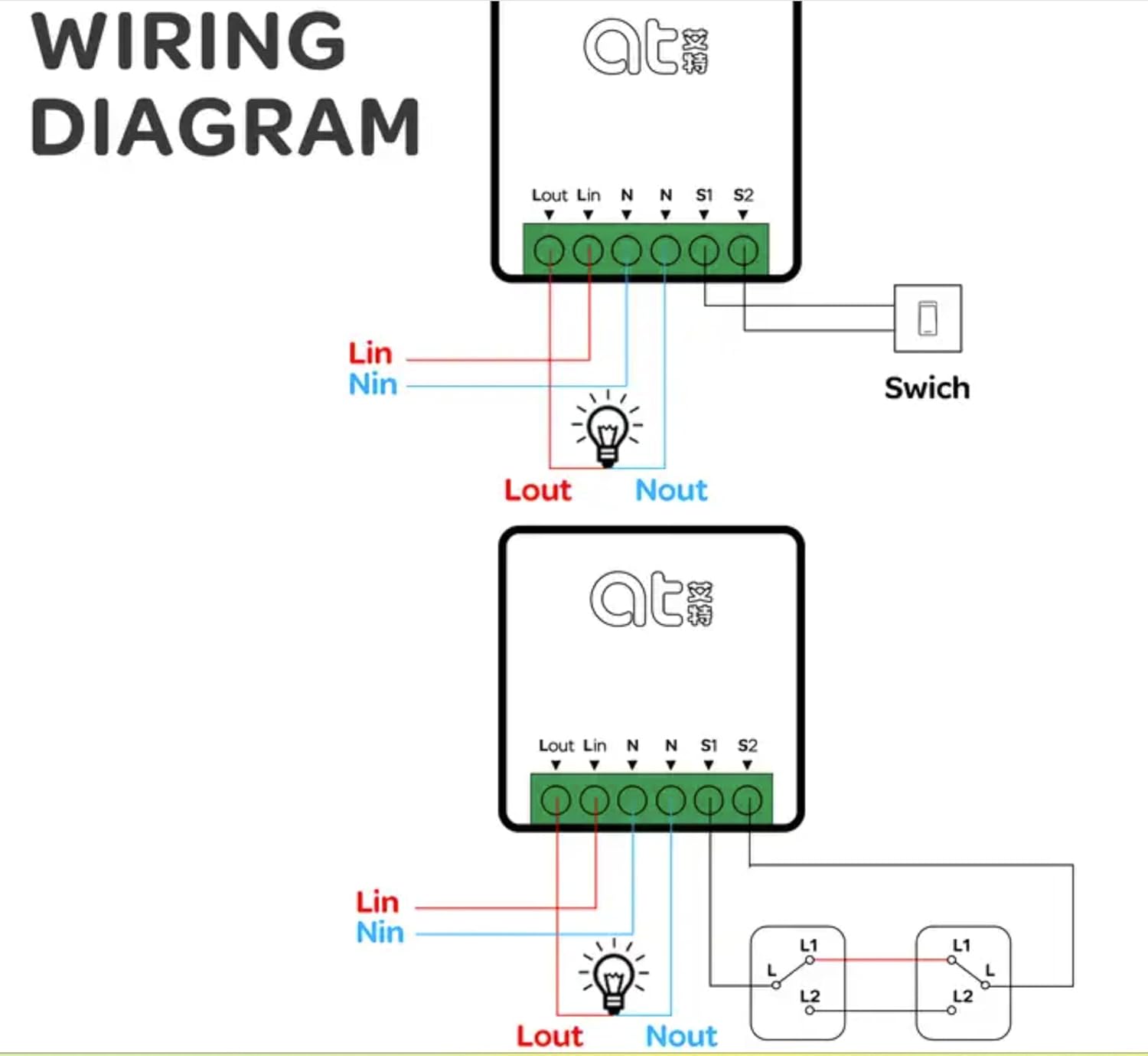 MERQC 16A Mini WiFi Smart Switch Smart Home DIY Light Switches Module 2-Way Control Work with Smart Life - Image 9