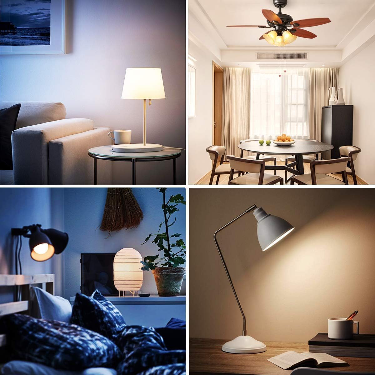 iLC Colour Changing Light Bulb, LED Light Bulb, 40W Equivalent, 450LM, 2700K Warm White 5W E26 Screw Base RGBW, RGB Light Bulb- 12 Color Choices - Timing Infrared Remote Control (4 Pack) - Image 8