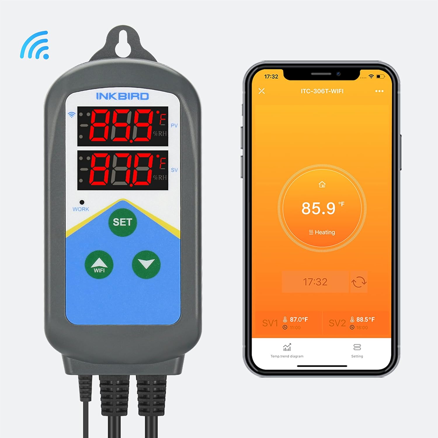 Inkbird ITC-306T-WIFI Heating Temperature Controller, 24 Hours Digital Cycle Timer Thermostat for Greenhouse, Germination, Reptiles, Incubation, Heating Only, Android&iOS - Image 9