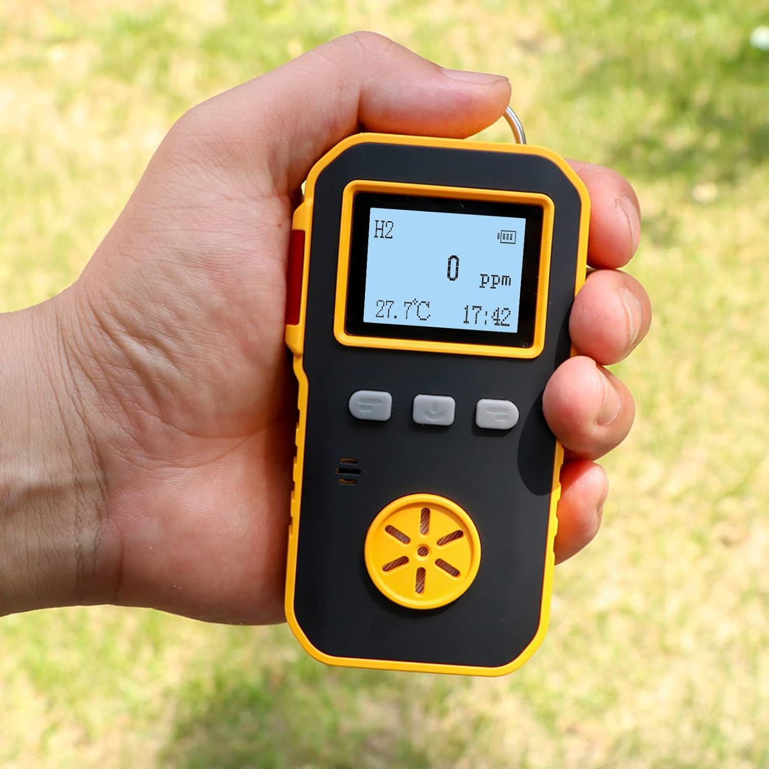 Bosean Gas Detector, Rechargeable Single Gas Meter, Handheld Gas Tester with Adjustable Sound Light Vibration Alarms Analyzer (H2) - Image 5