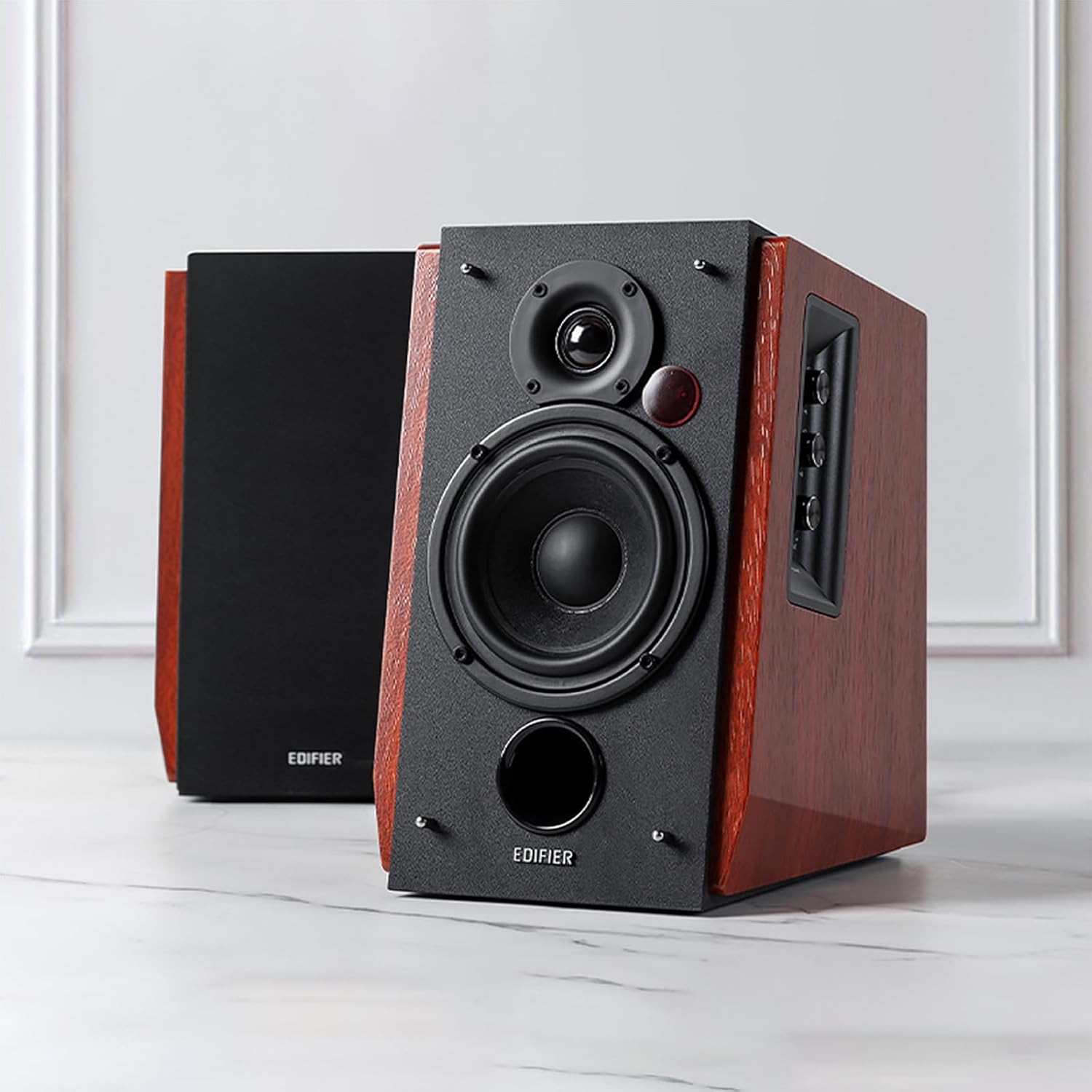Edifier R1700BTs Active Bluetooth Bookshelf Speakers - 2.0 Wireless Near Field Studio Monitor Speaker - 66w RMS with Subwoofer Line Out - Wooden Enclosure - Image 6