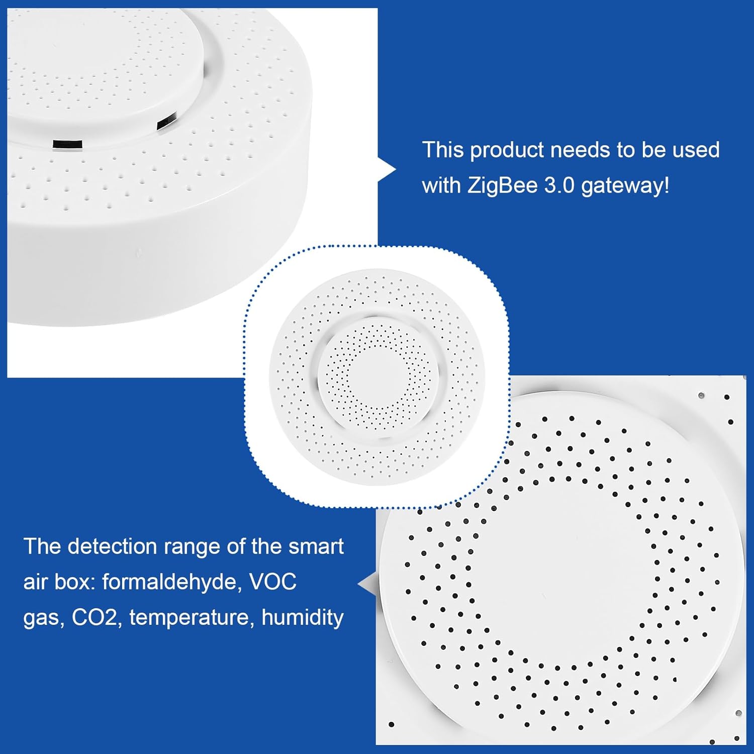 Zigbee Tuya 3.0 Air Quality Monitor Air Housekeeper 5 in 1 Formaldehyde VOC Co2 Temperature Humidity Detector Sensor - Image 3