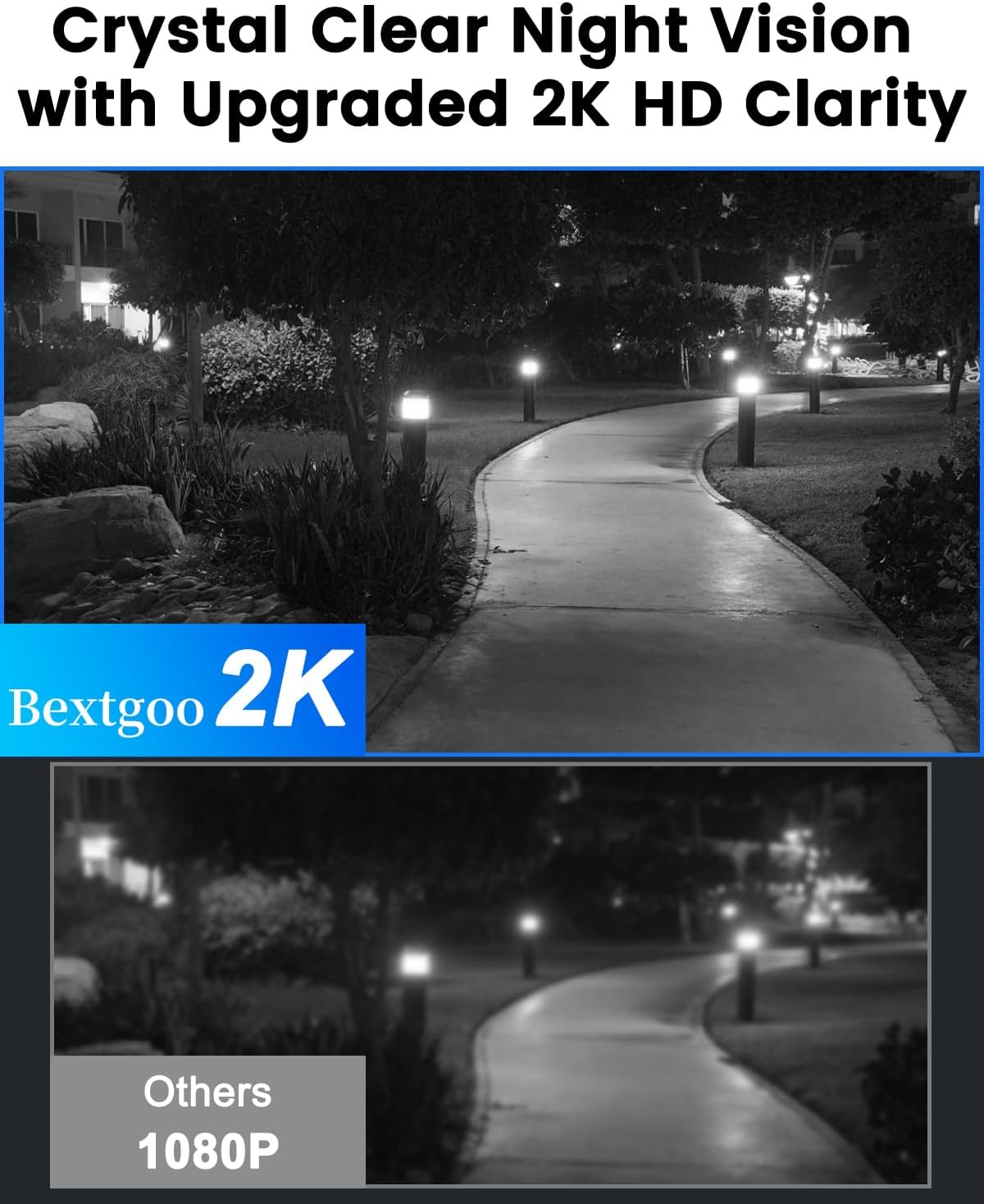 2K Peephole Doorbell Camera with 64GB Memory Card, Bextgoo Digital Door Viewer with 4.3-Inch Color Monitor, 8000mAh Battery, 170° Wide View, Smart Motion Detection Alerts, Night Vision - Image 6