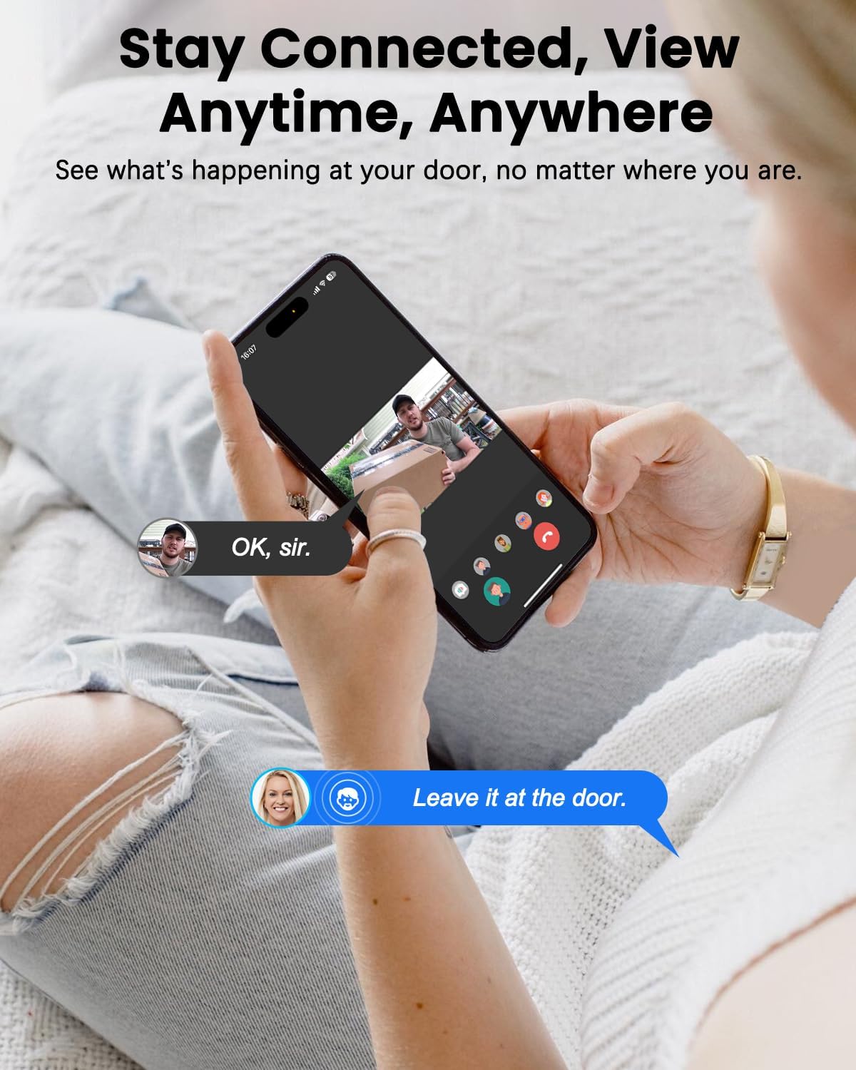 2K Peephole Doorbell Camera with 64GB Memory Card, Bextgoo Digital Door Viewer with 4.3-Inch Color Monitor, 8000mAh Battery, 170° Wide View, Smart Motion Detection Alerts, Night Vision - Image 8