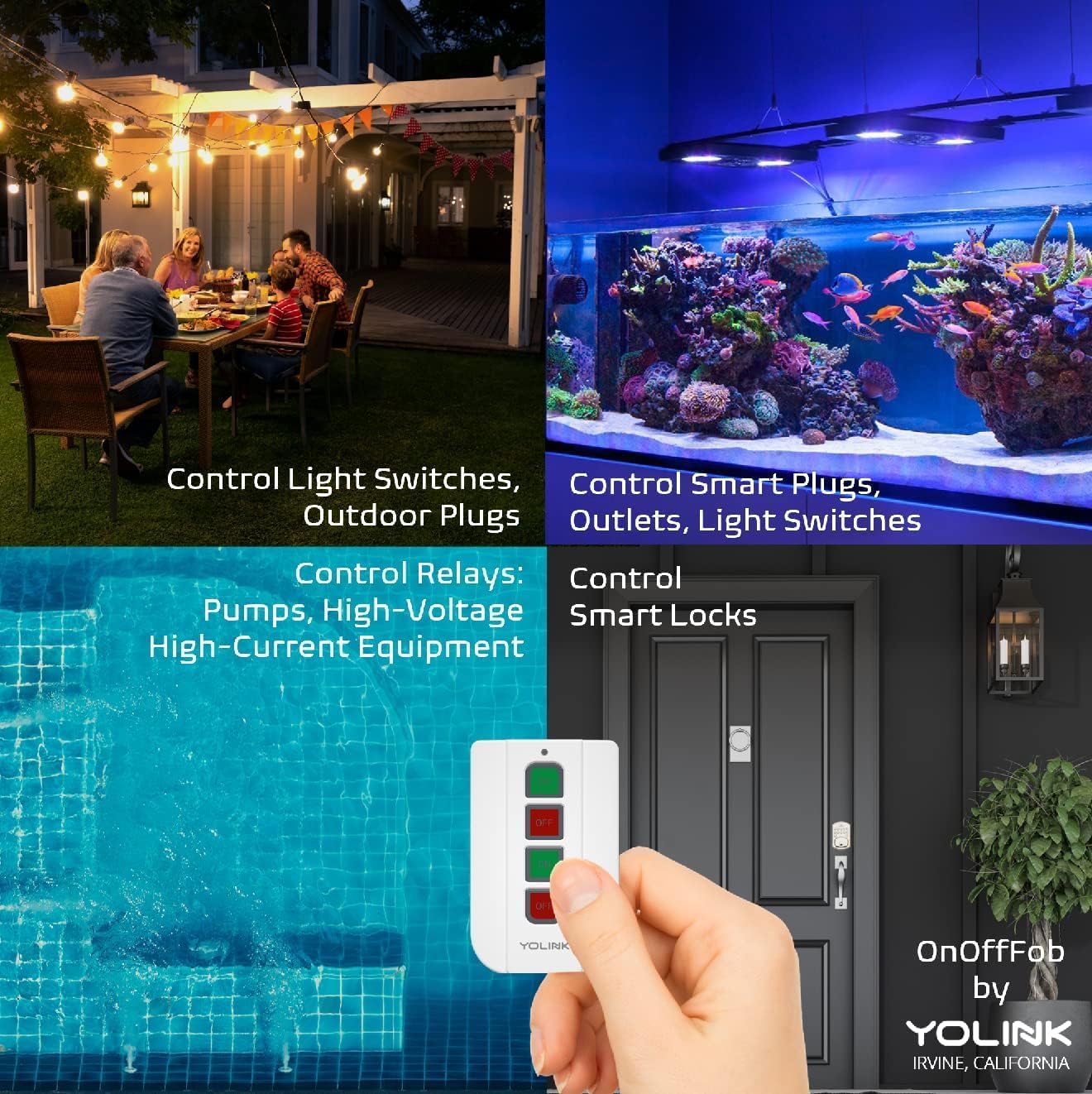 YoLink On/OffFob Programmable 2-Device/Group Smart Fob, LoRa Extreme Long (up to 1/4 Mile Open-air) Range for use with YoLink Smart Plugs, Light Switches, Plugs, Relays, Valves, Locks, etc. - Image 8