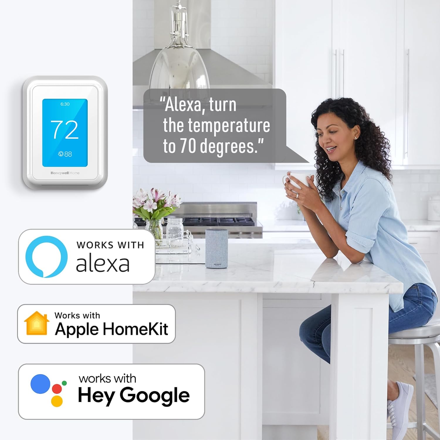 Honeywell RCHT9510WFW2001 RCHT9510WFW Smart Thermostat White - Image 7
