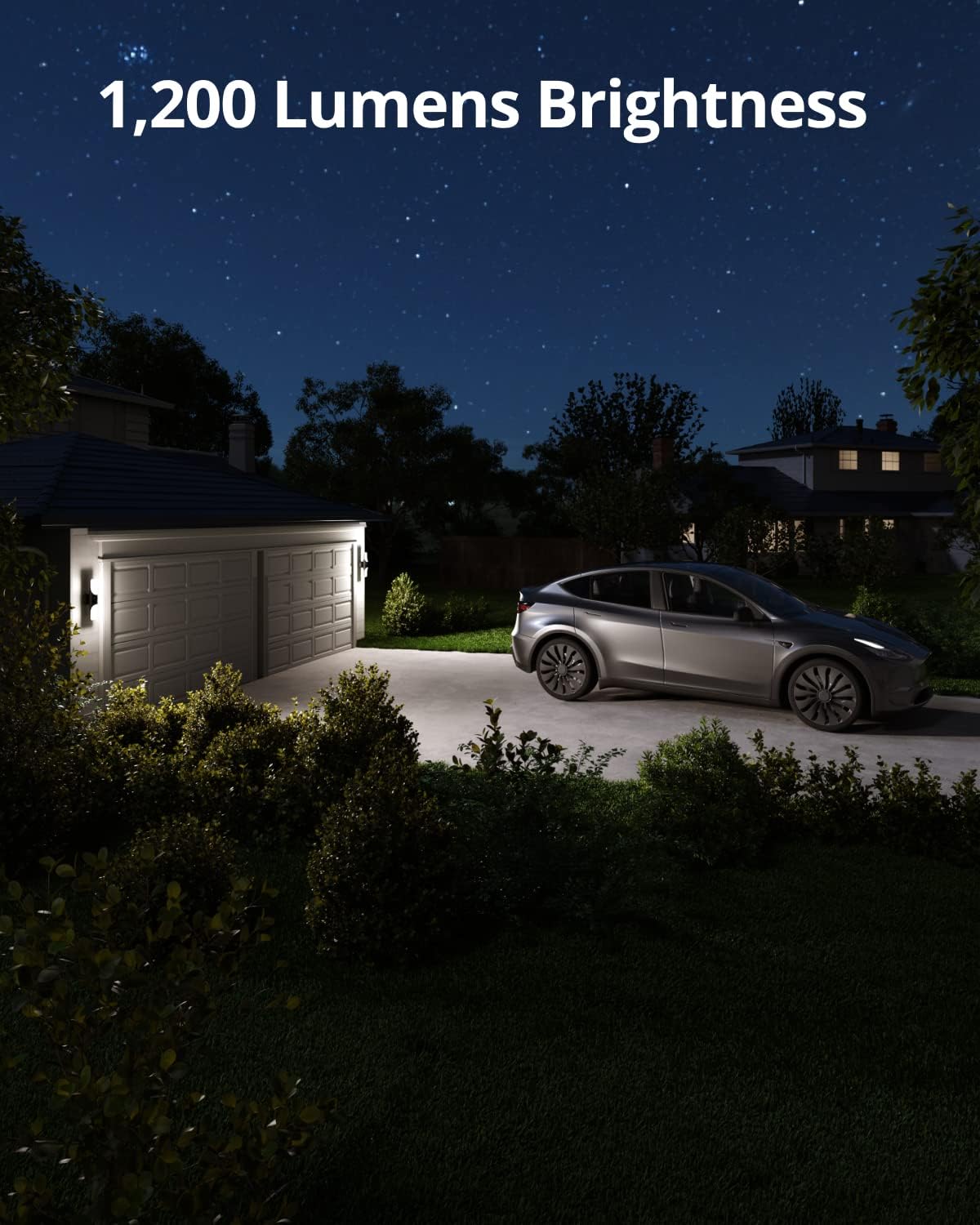eufy Security S100 Wired Wall Light Cam (2-Pack), Security Camera Outdoor, 2K Camera with 1200 Lumen Light, Color Night Vision, Motion Activated Light, AI Smart Detection, IP65 Waterproof - Image 4