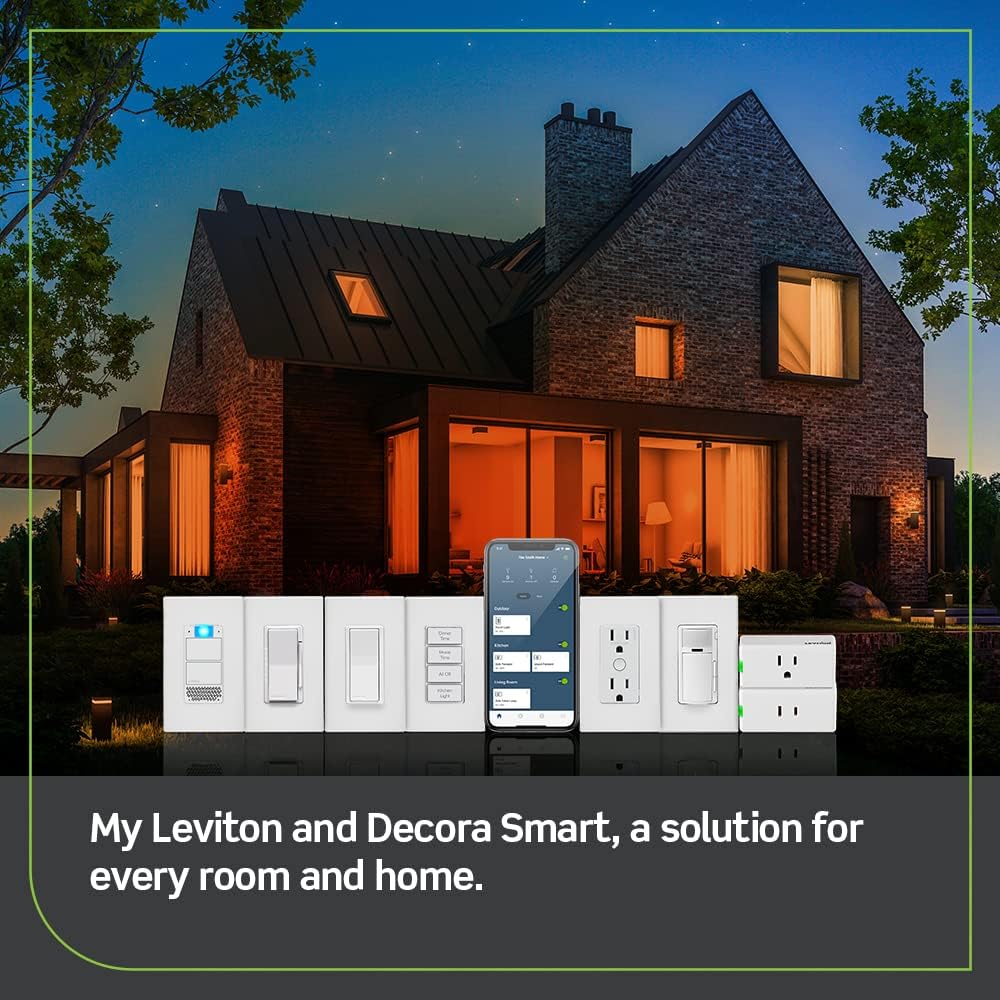 Leviton Decora Smart Outlet, Tamper-Resistant 15A, Wi-Fi 2nd Gen, D215R-2RW, White - Image 7