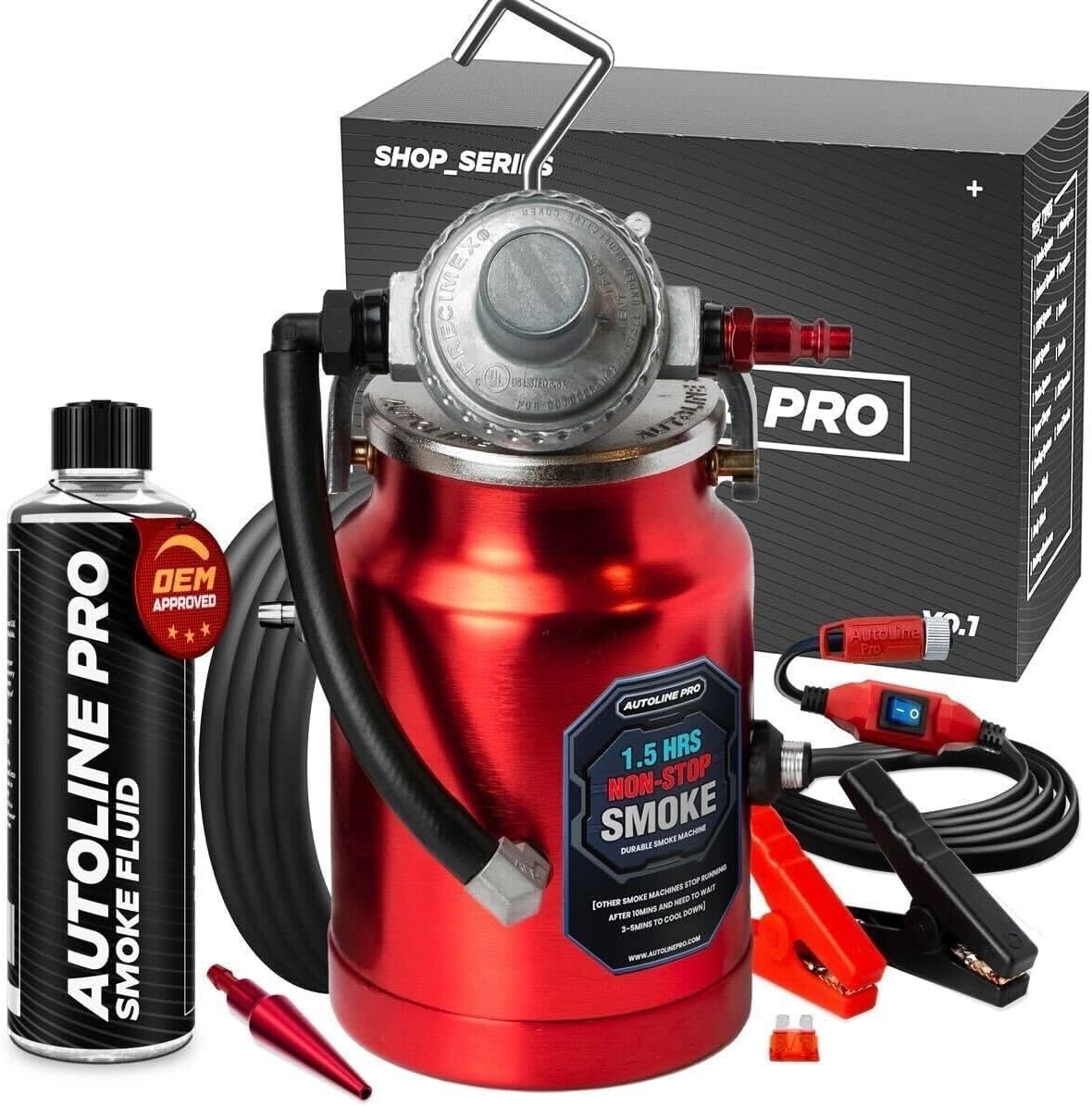 AutoLine Pro EVAP High Volume Smoke Machine Leak Tester – Shop Series - Automotive Tester for Vacuum Leak Detection - Car Smoke Machine with Ceramic SmokeCoil and Best Ranked SmokeFluid - Image 2