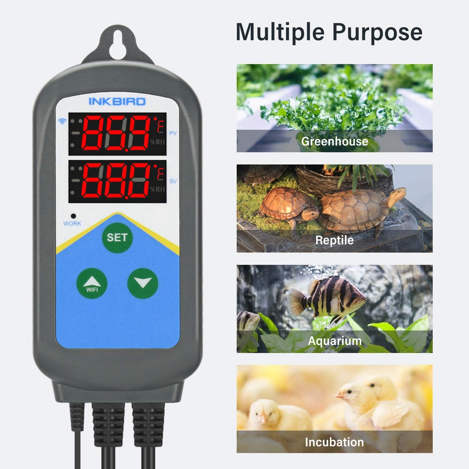 Inkbird ITC-306T-WIFI Heating Temperature Controller, 24 Hours Digital Cycle Timer Thermostat for Greenhouse, Germination, Reptiles, Incubation, Heating Only, Android&iOS - Image 8
