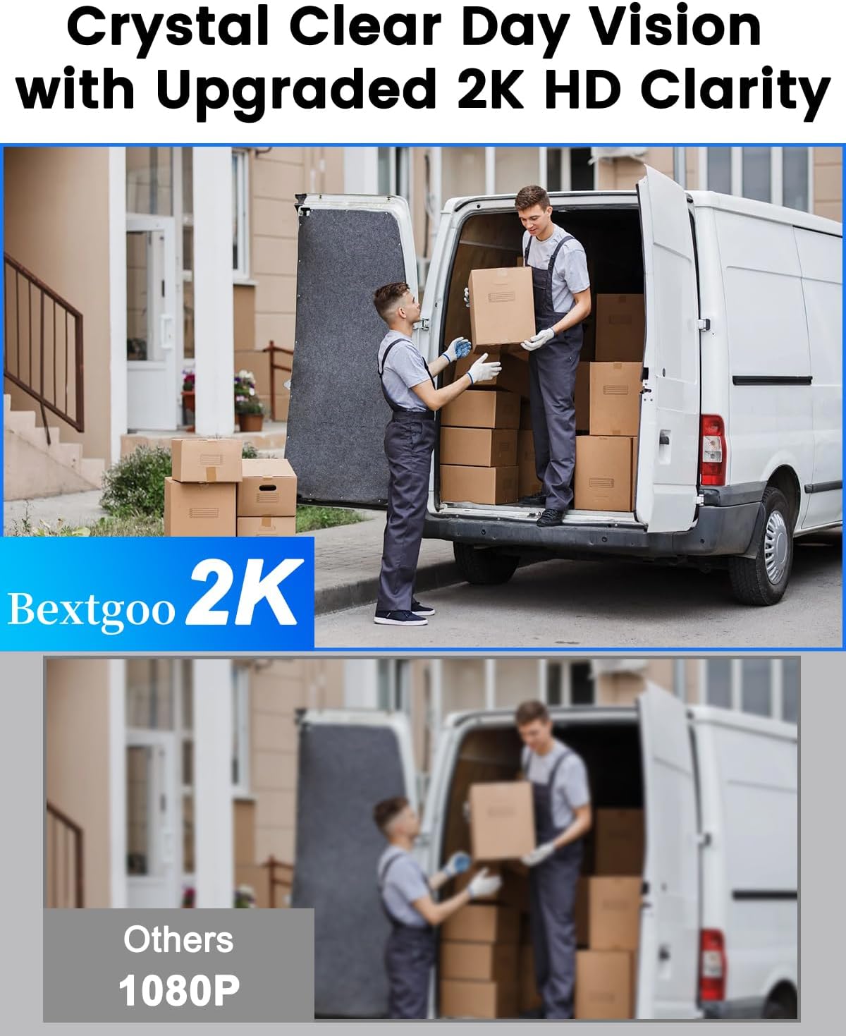 2K Peephole Doorbell Camera with 64GB Memory Card, Bextgoo Digital Door Viewer with 4.3-Inch Color Monitor, 8000mAh Battery, 170° Wide View, Smart Motion Detection Alerts, Night Vision - Image 5