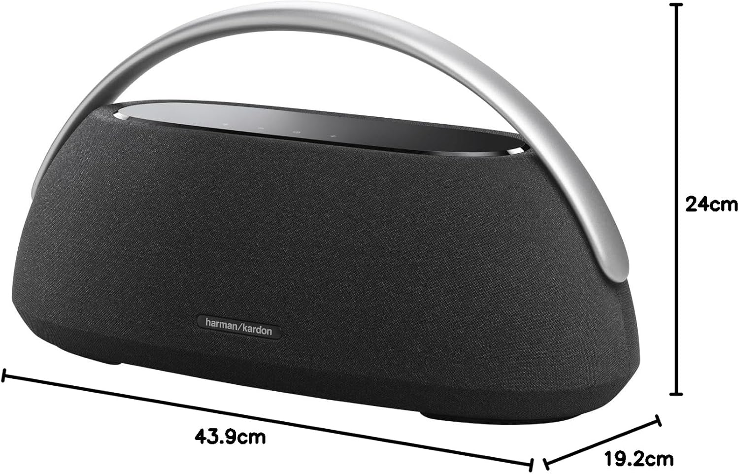 Harman Kardon Go + Play 3 - Portable Bluetooth Speaker with Aluminum Handle & USB Charging Port - Black - Image 8