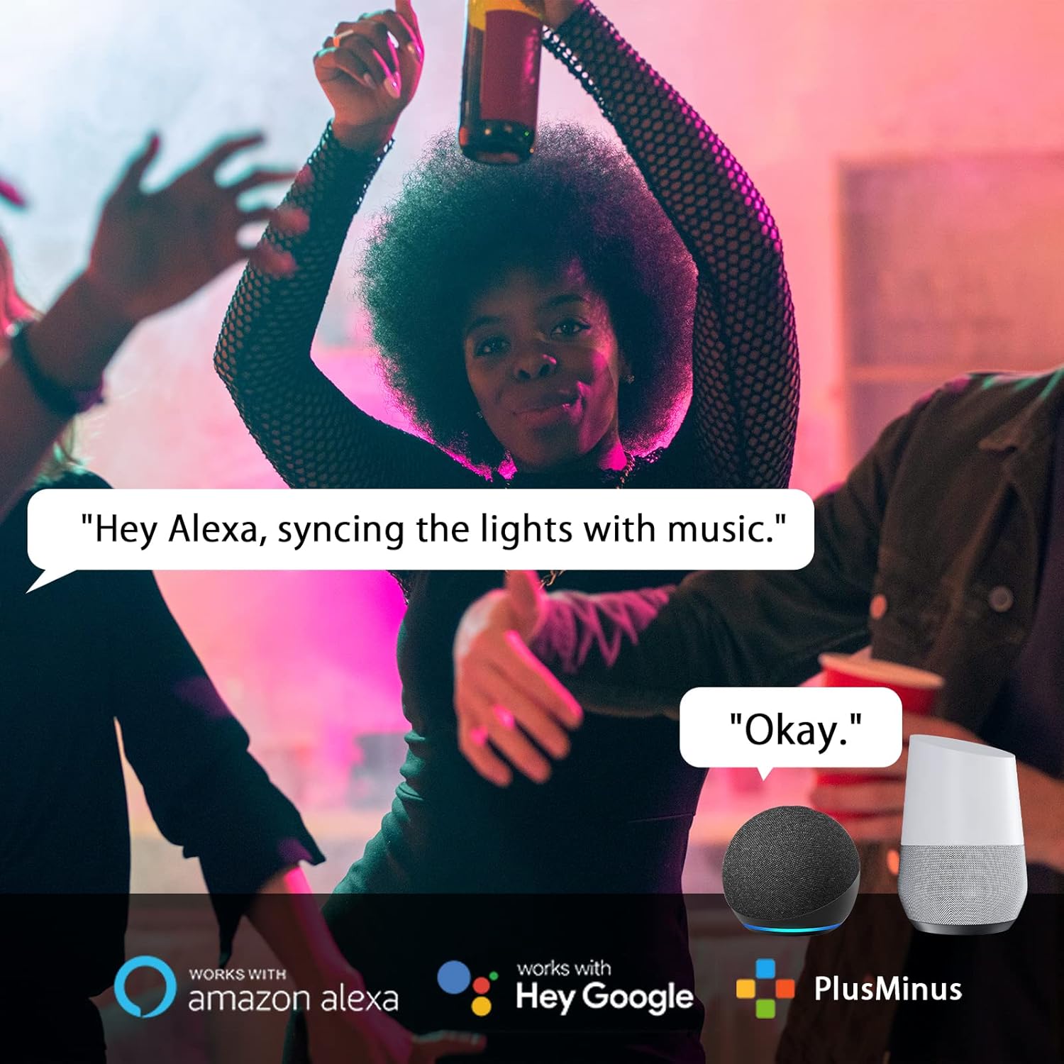 LUMIMAN Smart Light Bulb, Color Changing Smart Bulb Works with Alexa Google Home Smart Life App, RGB 16 Million Music Sync,2700K-6500K 800LM 60W Eqv., No Hub Required, 2 Pack - Image 4