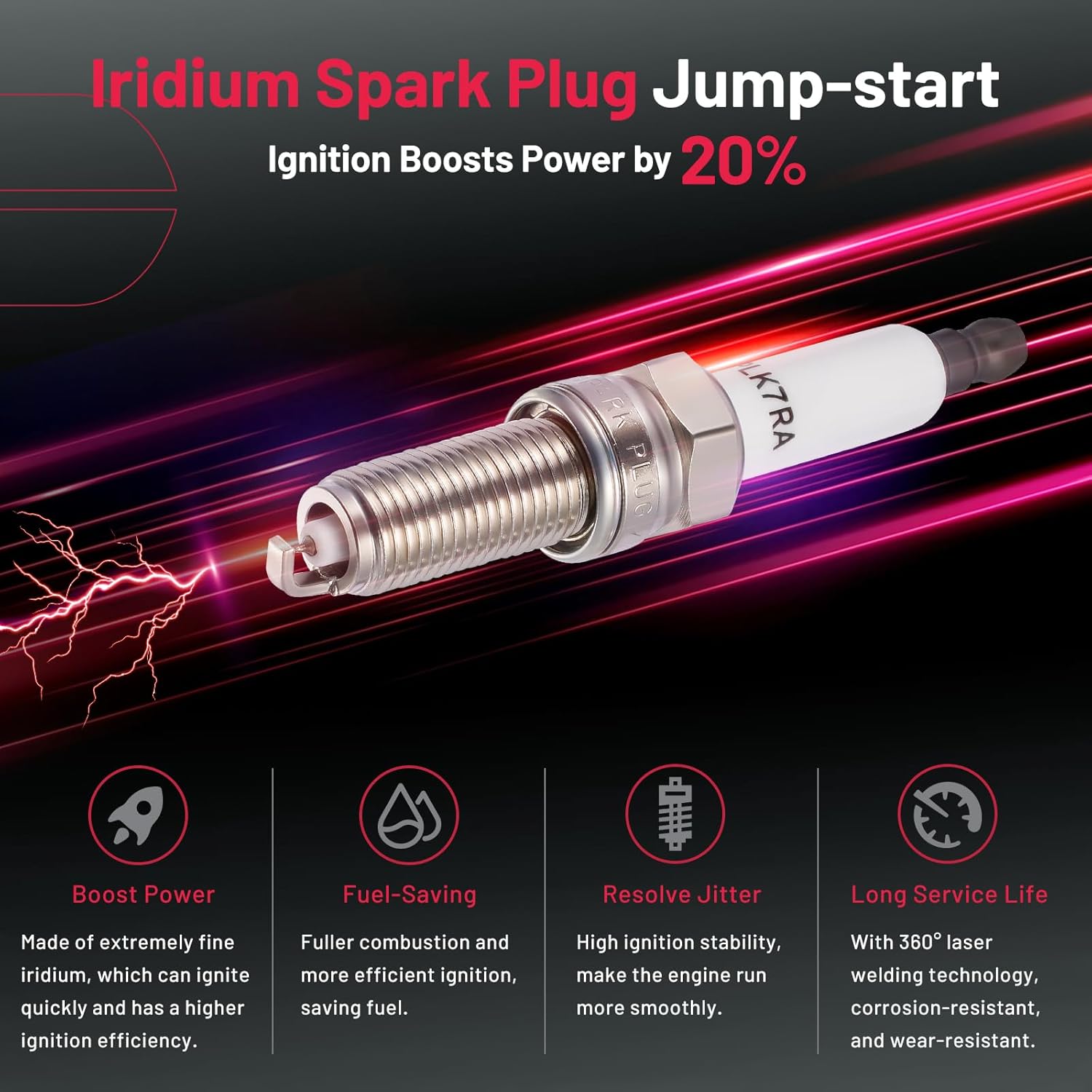 BDFHYK 3 Ignition Coil Pack UF543 and 3 Iridium Spark Plug SP541 Compatible with Smart Fortwo 2008-2015 1.0L l3 Coil for 12597745 42597745 - Image 10