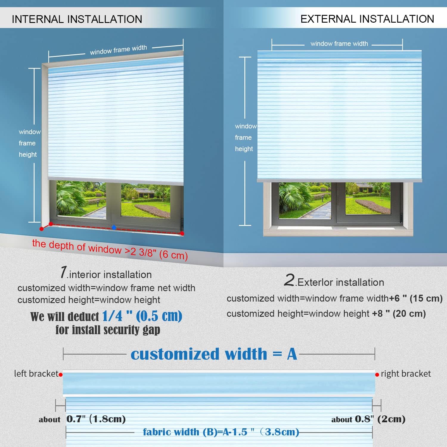 TIPIACE Motorized Shangri-la Shades Work with Alexa, Smart Blinds Motorized Horizontal Window Blinds, Remote Control 60% Blackout (white-83035A) - Image 7
