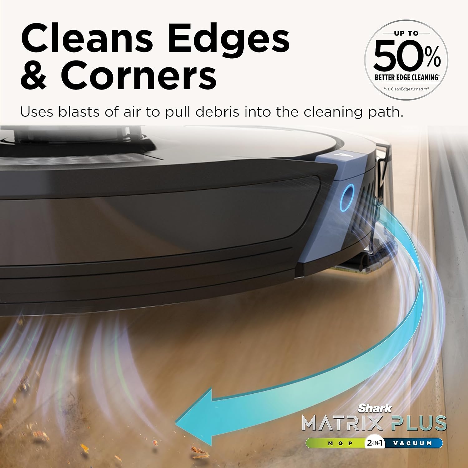 Shark RV2610WACA AI Ultra 2-in-1 Robot Vacuum and Mop with XL HEPA Self-Empty Base, Bagless, 60-Day Capacity, Matrix Clean Navigation - Image 6