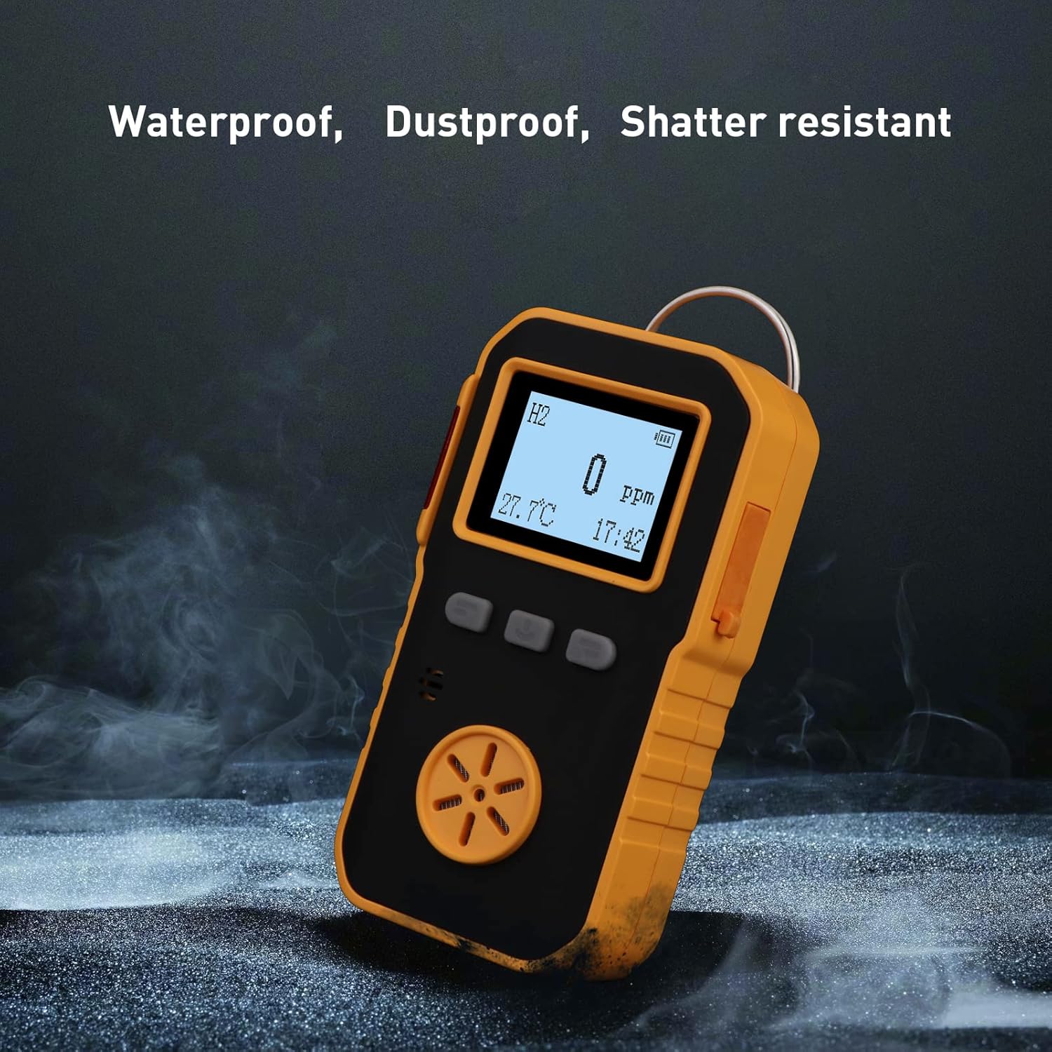 Bosean Gas Detector, Rechargeable Single Gas Meter, Handheld Gas Tester with Adjustable Sound Light Vibration Alarms Analyzer (H2) - Image 4
