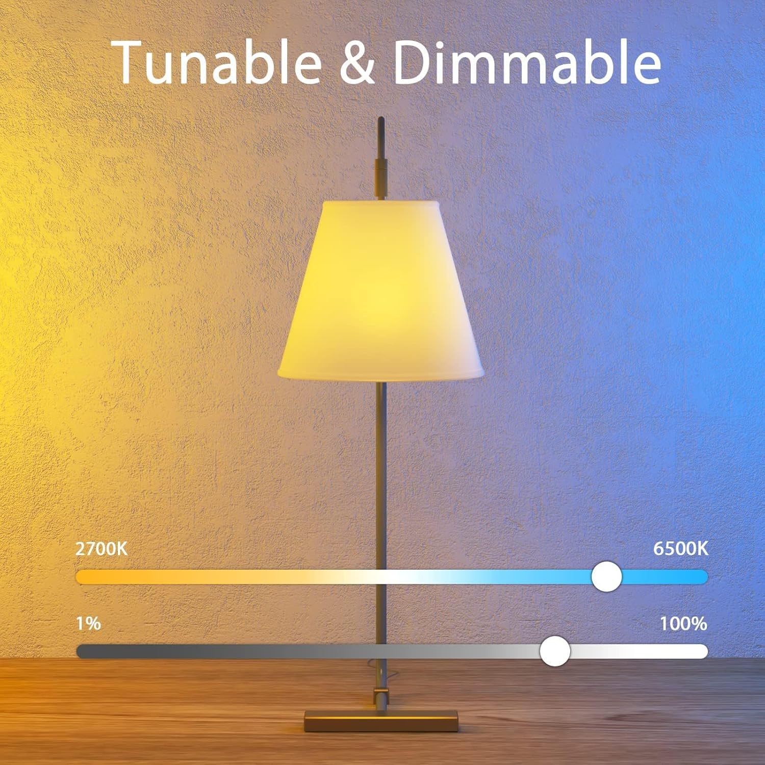 E12 Smart Bulb, LED Candelabra Color Changing Bulbs Works with Alexa Google Home, 40w Eqv. 2700k-6500k, B11 RGB Chandelier Bulbs, Smart Life APP 2.4GHz WiFi Only, No Hub Required, 2 Pack - Image 6