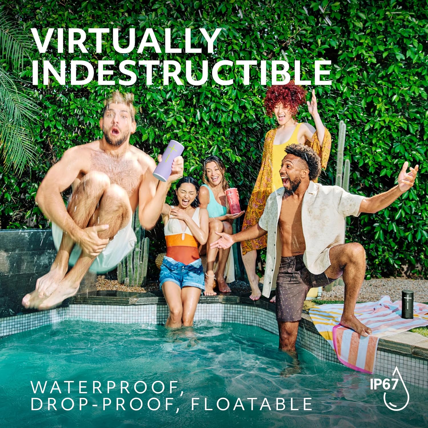 Ultimate Ears Boom 4 Portable Waterproof Bluetooth Speaker with 360-Degree, Bold, Immersive, Crystal-Clear Sound, Floating Speaker with 15-Hour Battery and 147ft (45m) Range - Blue - Image 5