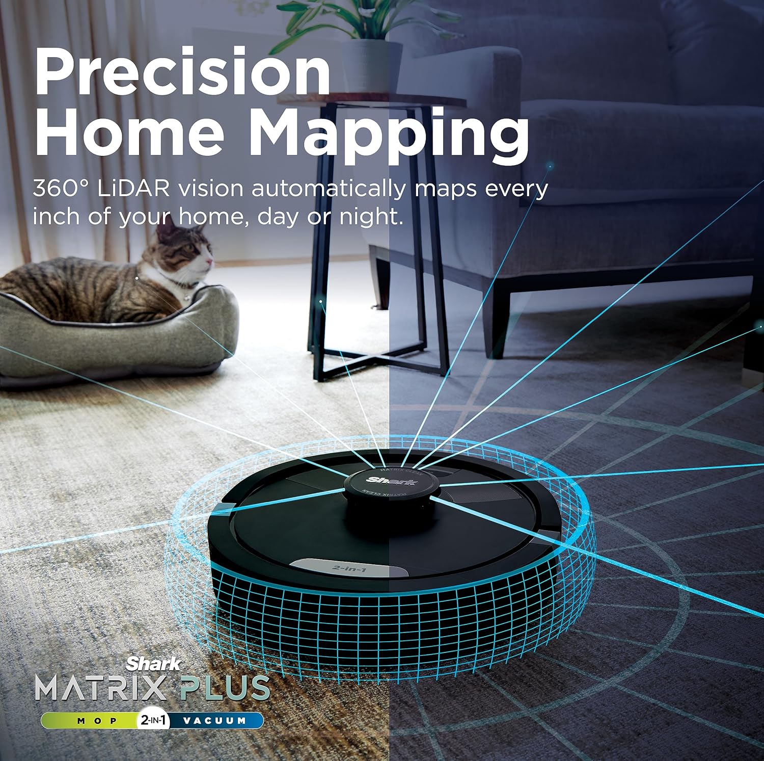 Shark RV2610WACA AI Ultra 2-in-1 Robot Vacuum and Mop with XL HEPA Self-Empty Base, Bagless, 60-Day Capacity, Matrix Clean Navigation - Image 10